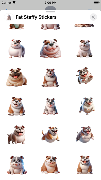 Screenshot #3 pour Fat Staffy Stickers