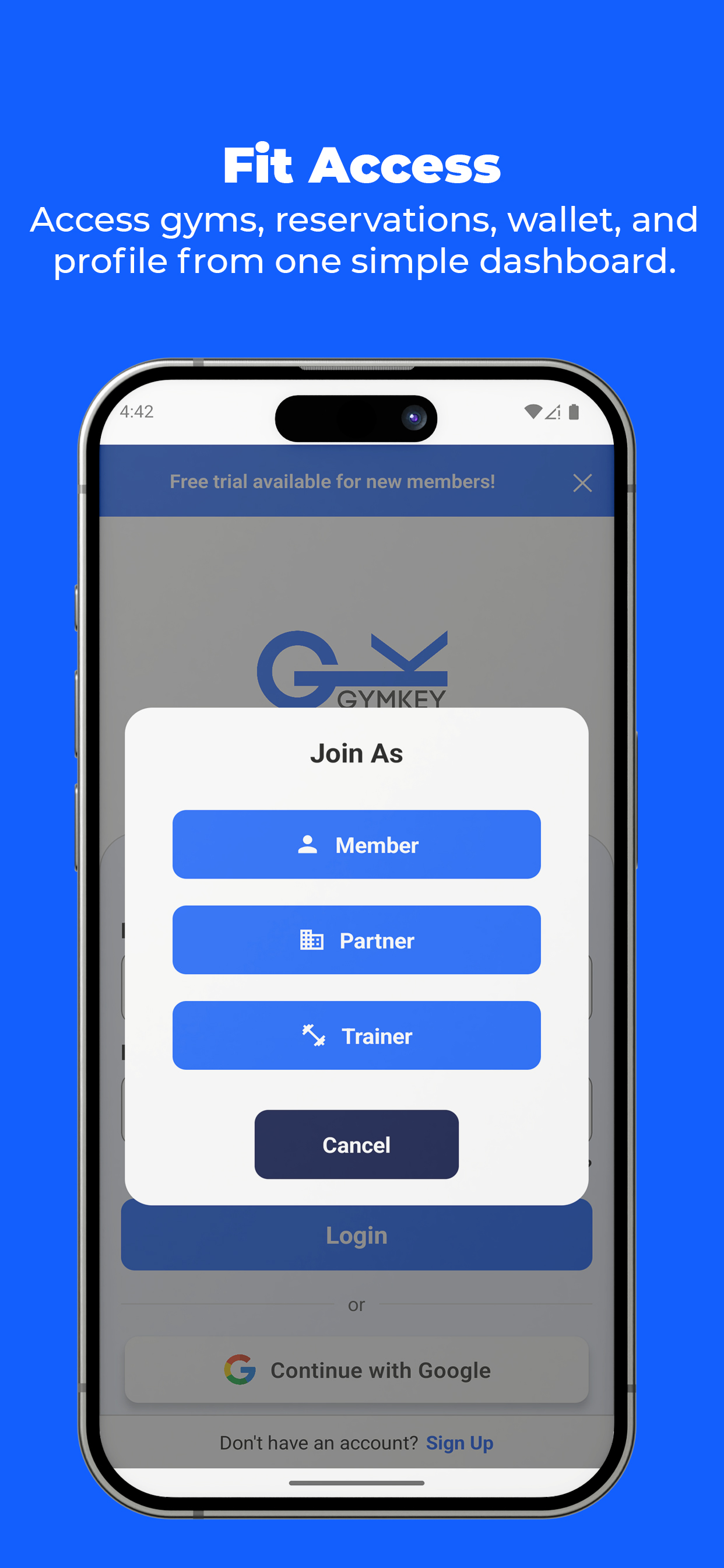 GymKey screenshot 2