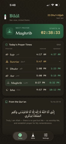 Bilal - Adhan & Qibla Screenshot 4 of 10