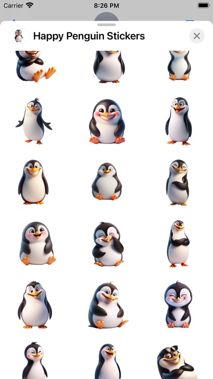 Happy Penguin Stickers