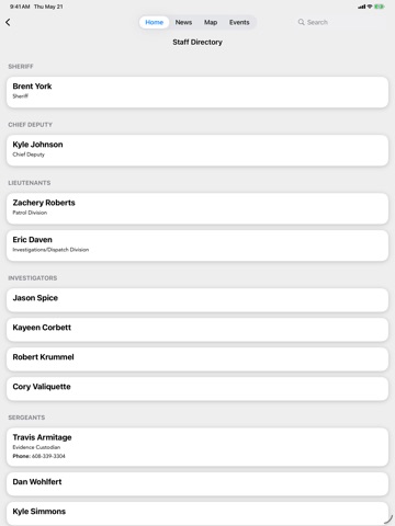 Adams County Sheriff WI ipad screenshot 4