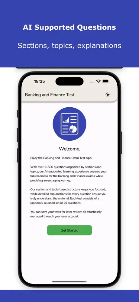 Banking and Finance Exam Test Screenshot 2