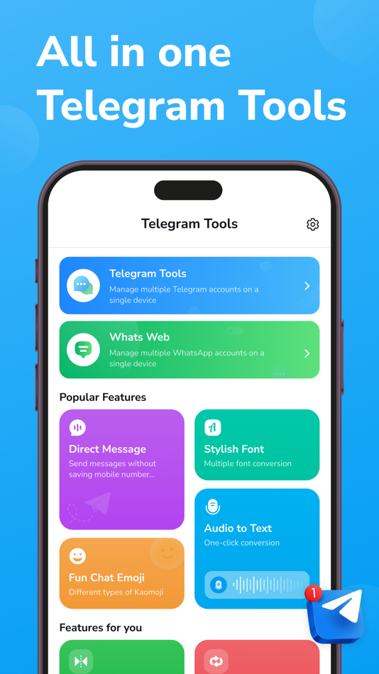 #1. Tele Web Tools for Messenger (iOS) 由: Janvi Lathiya