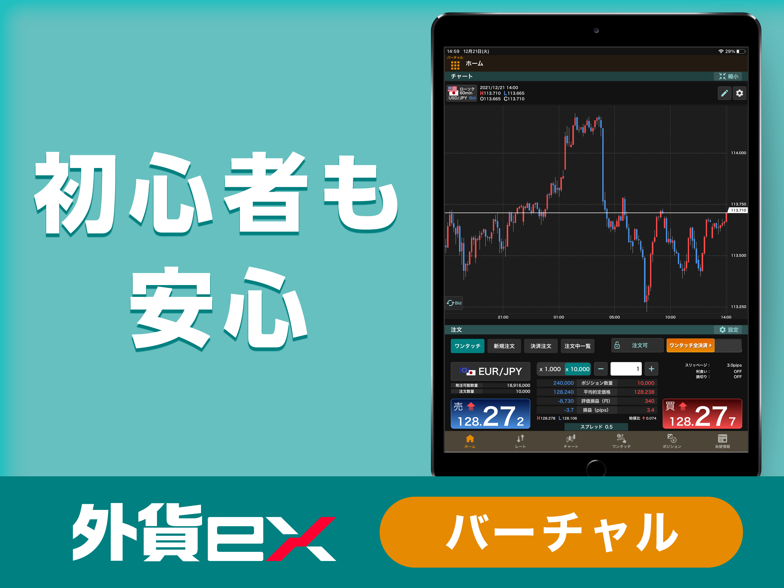 外貨ex - FXバーチャルトレードアプリ