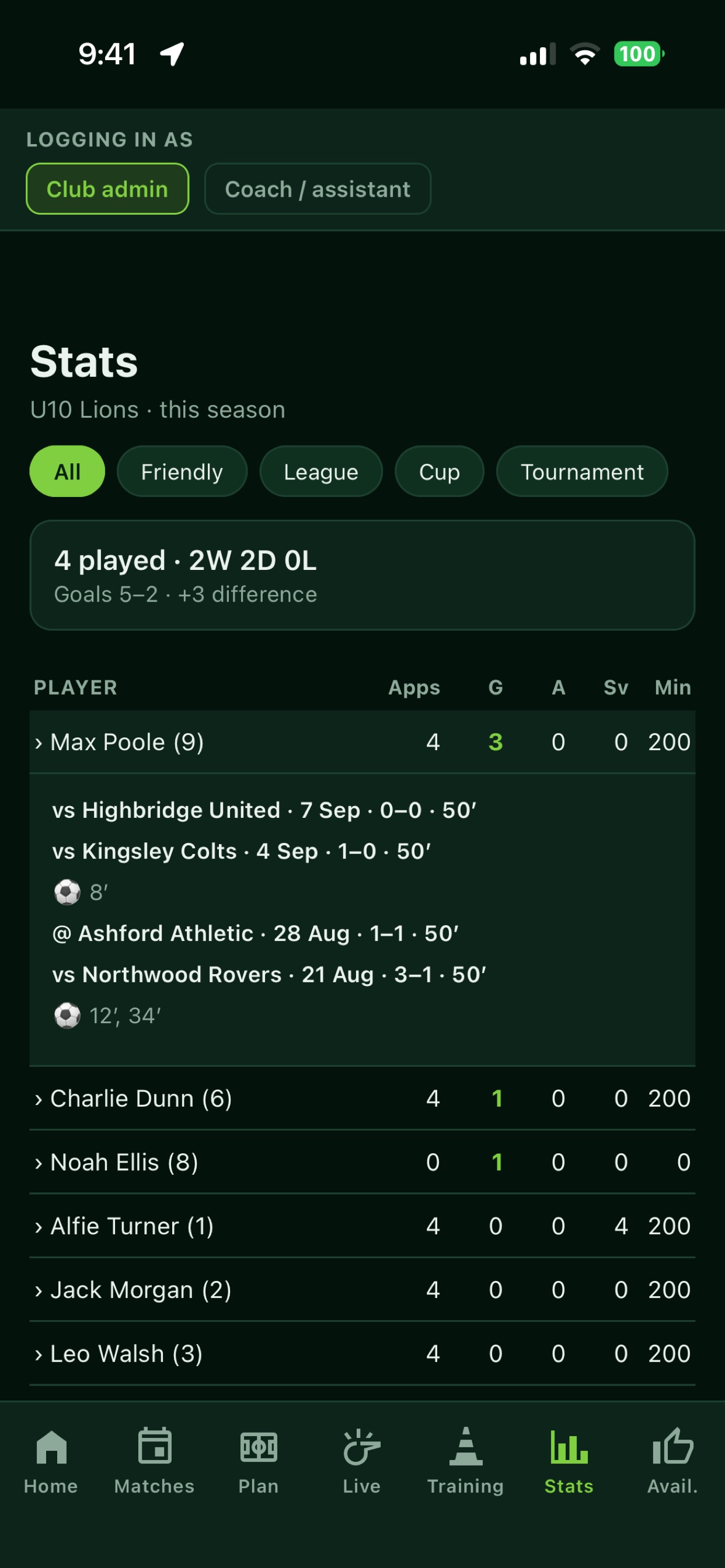 Screenshot 1 of Half-Time FC
