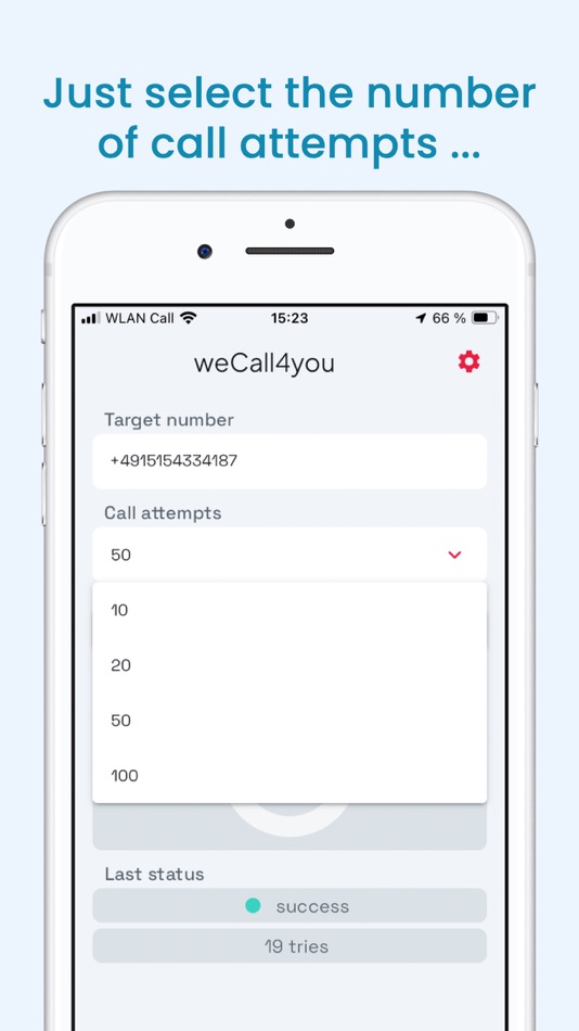 #3. weCall4you (phone auto redial) (iOS) 来自: Dietmar Zipfel
