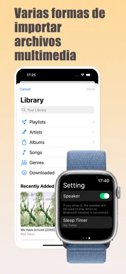 Captura de pantalla de WristPlayer - Música Y Vídeo en iPhone 5