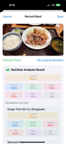 Meal Manager: Calorie & Macros screenshot