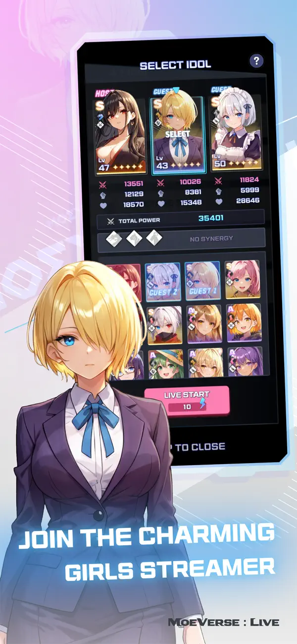 MoeVerse: Live iOS Mod IPA screenshot 4 - iOS game interface