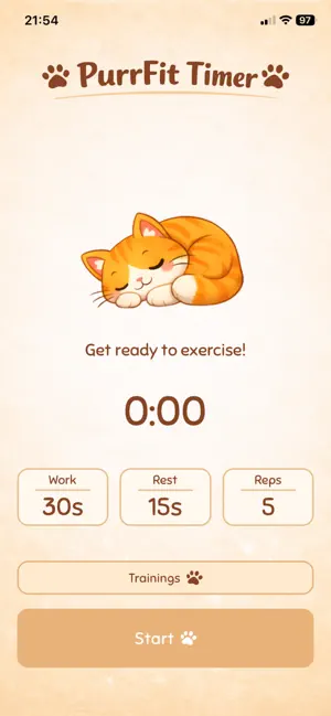 PurrFit Timer screenshot 1