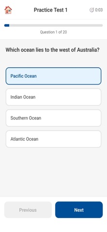 AU Citizenship Test Prep 2026 screenshot