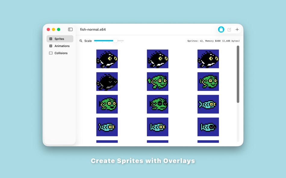 #4. Sprite 64 (macOS) di: Design Chaos Pty Ltd