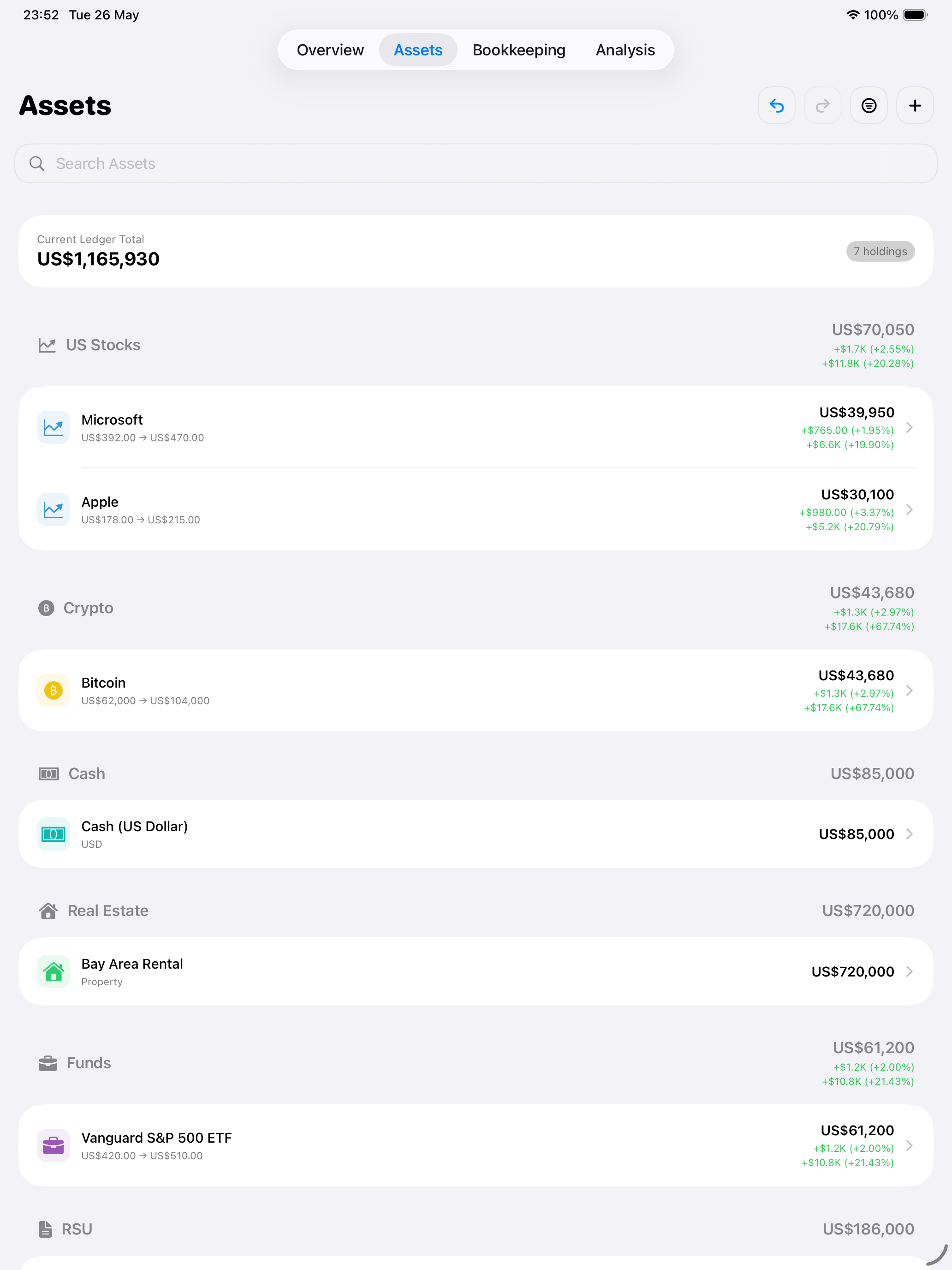 Astrolabe: Portfolio Tracker