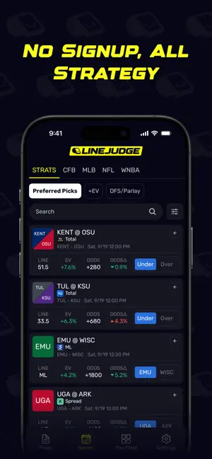 LINEJUDGE: AI Prop Insights screenshot 1