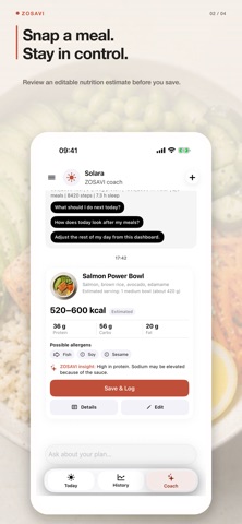 ZOSAVI: AI Health Coach screenshot