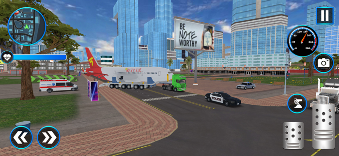 Cargo Plane Truck Transport