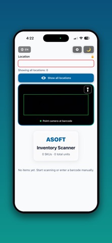 Asoft Inventory Scanner screenshot