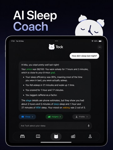Tock - Alarm & Sleep Tracker iPad screenshot