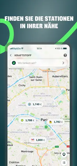 Screenshot von Bip&Go auf dem iPhone 6