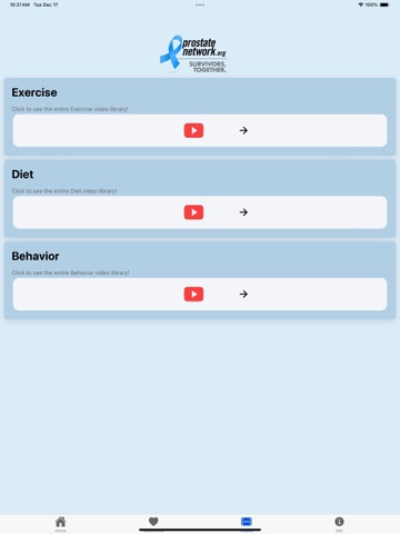 Prostate Network iPad screenshot