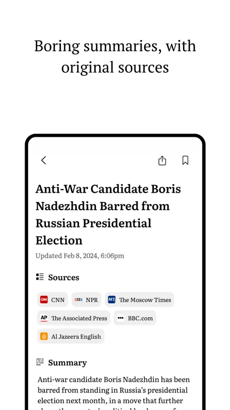 Boring Report: Unbiased News screenshot 3 of 6