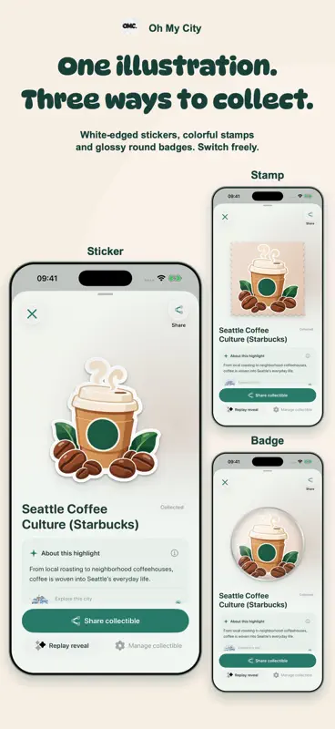 Oh My City: Travel Map, Badges screenshot 4 of 10