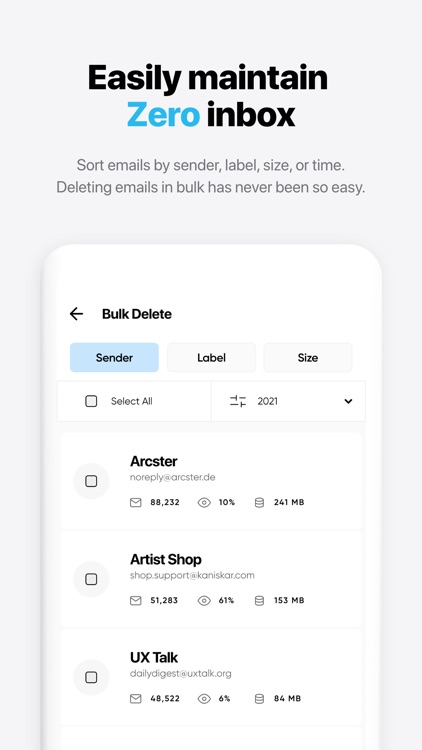 Instaclean - bulk mail cleaner