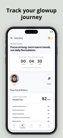 Facera AI - Your Glowup Guide iPhone screenshot