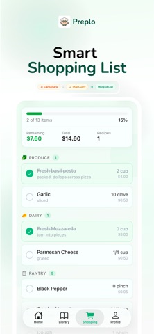 Preplo: Recipes from Videos screenshot