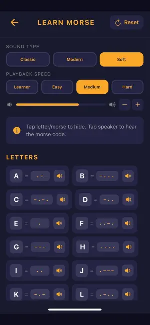 Morse - Easy to learn screenshot 2