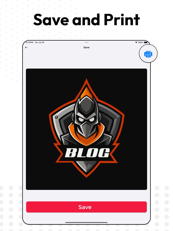 AI Logo Maker: Logo Creator iPad screenshot 8 - Graphics & Design app