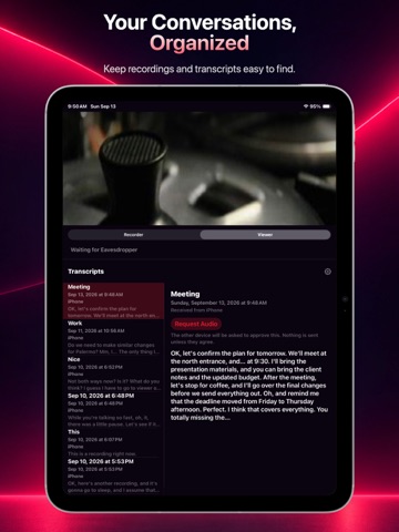 EavesDropper iPad screenshot