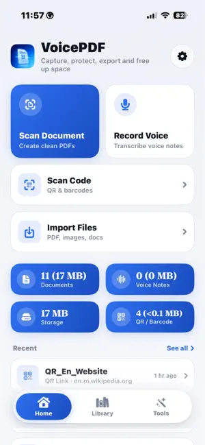 VoicePDF: Scan and Record screenshot 1