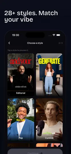Captic: AI Captions Subtitles iPhone Ekran Görüntüsü 2