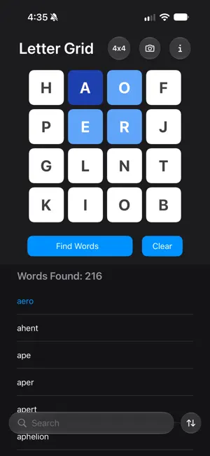 Word Hunt Solver screenshot 1