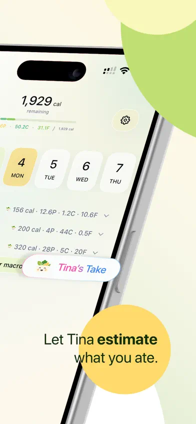 Tina - Calorie Tracker screenshot 3