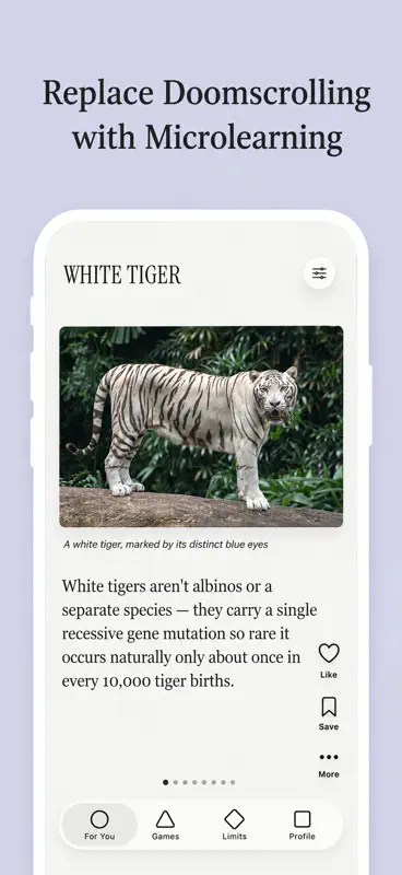 Lore: Daily Facts & Learning screenshot 2 of 4