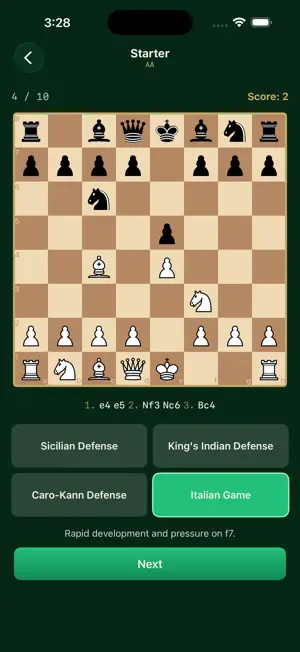 ChessExplore Openings Trainer screenshot 1