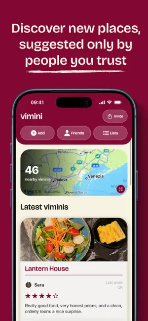 Vimini: Restaurant Tracker screenshot 4