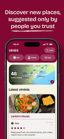 Vimini: Restaurant Tracker Screenshot 4 of 9