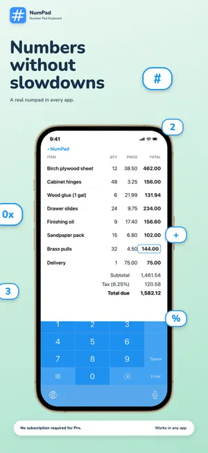 NumPad: Calculator Keyboard screenshot 1