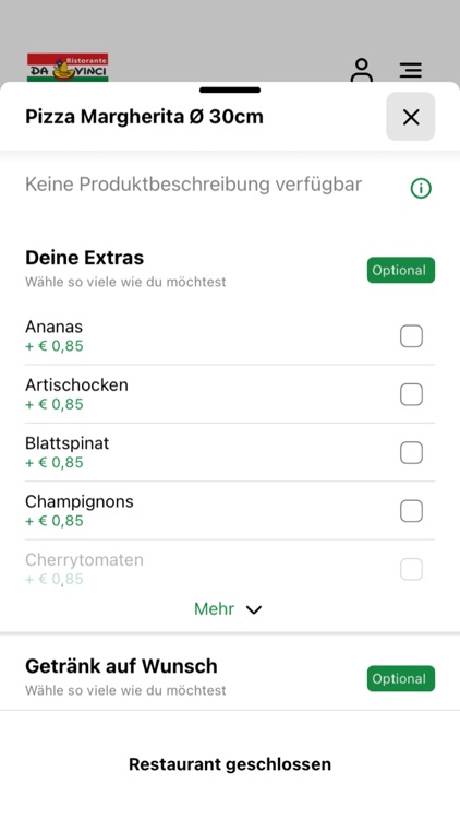 Pizzeria Ristorante Da Vinci screenshot-3