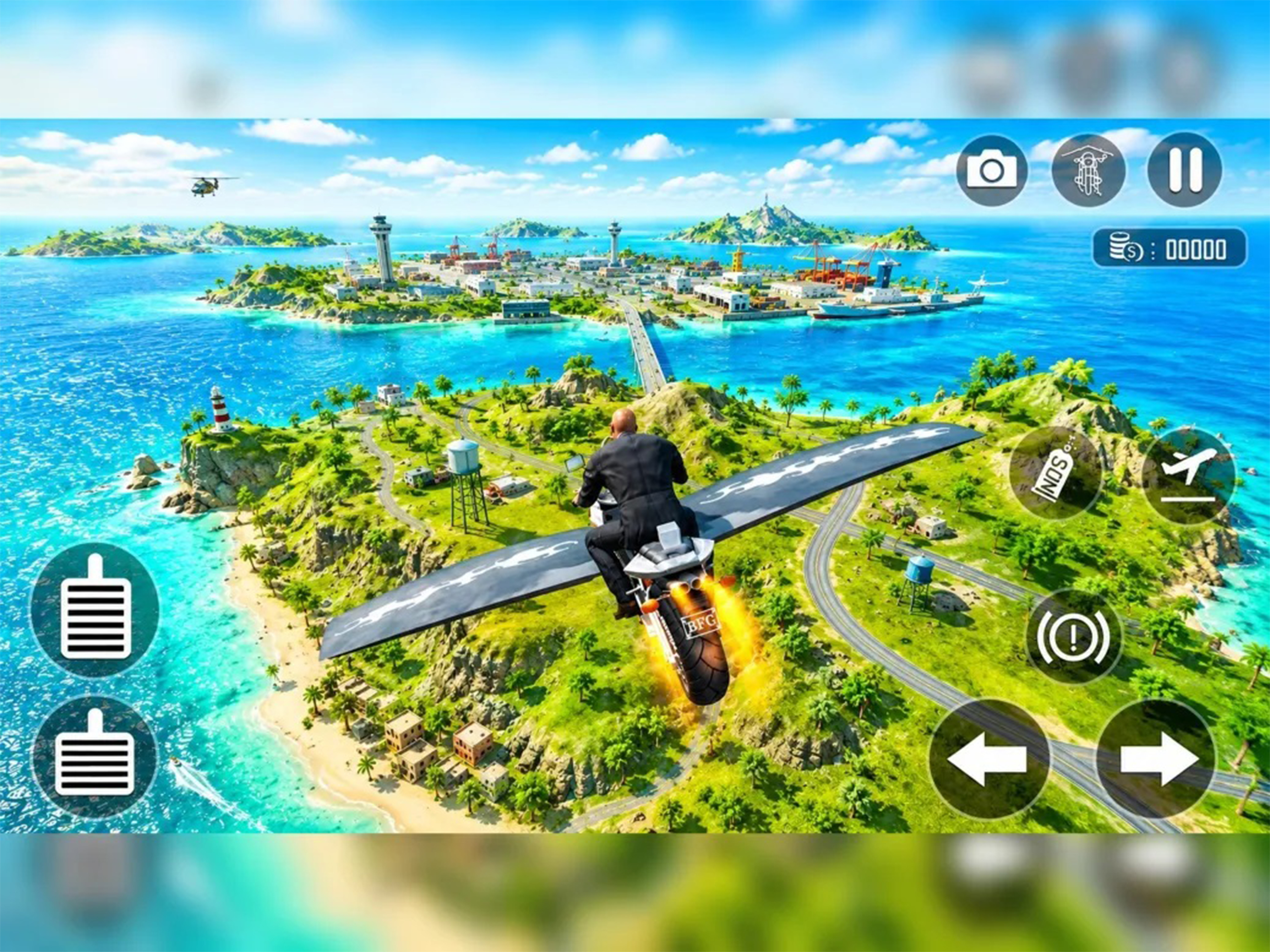 Flying Motorbike: Bike Games screenshot 12