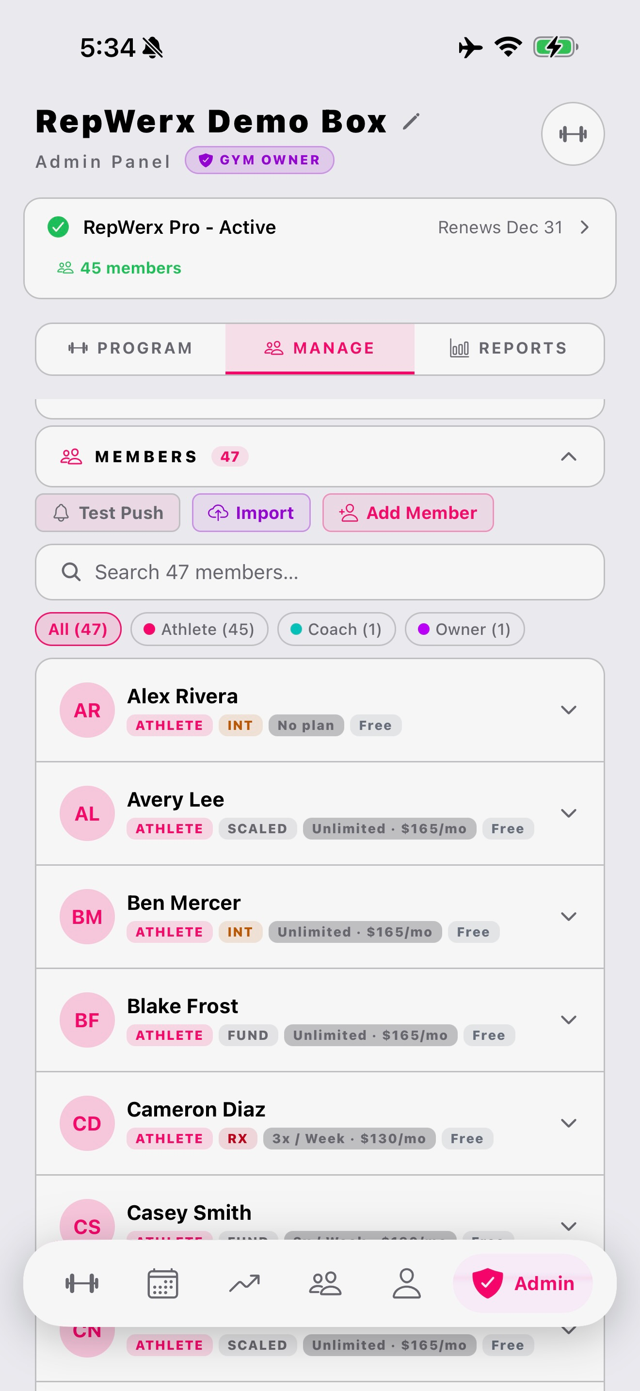 RepWerx screenshot 9