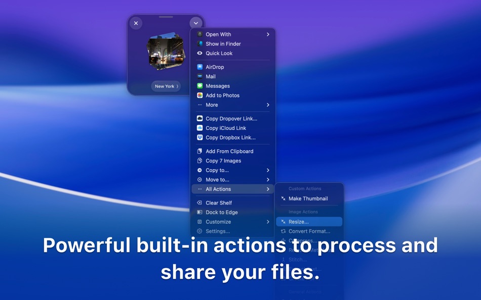 #4. Dropover - Easier Drag & Drop (macOS) Por: Damir Tursunovic