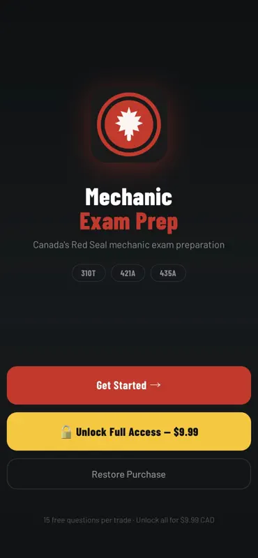 Mechanic Exam Prep screenshot 1 of 5