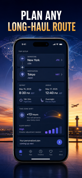 Jet Lag Planner: Body Clock Screenshot 9 of 10