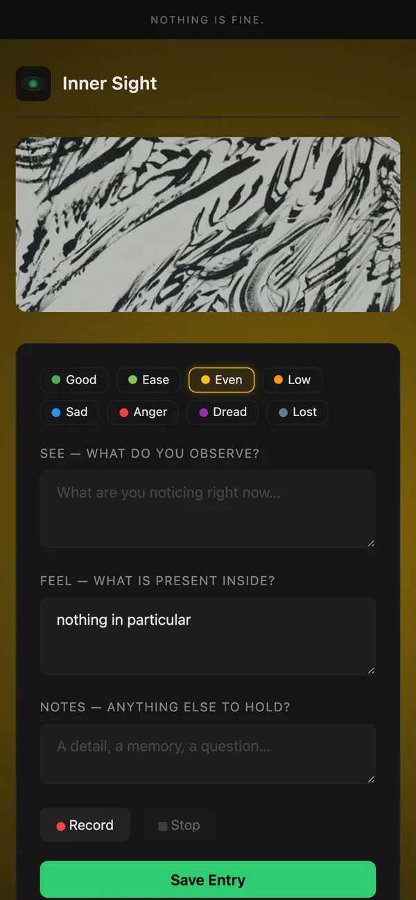 #5. Inner Sight - Offline Journal (iOS) By: Fabian Kindermann
