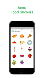 food stickers for imessage iphone screenshot 1