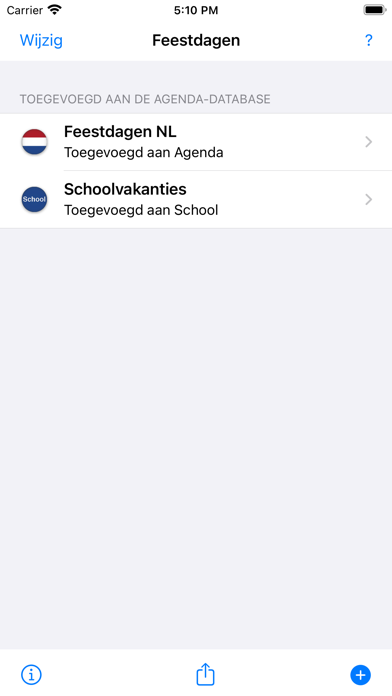 Feestdagen Schoolvakanties NL Screenshot